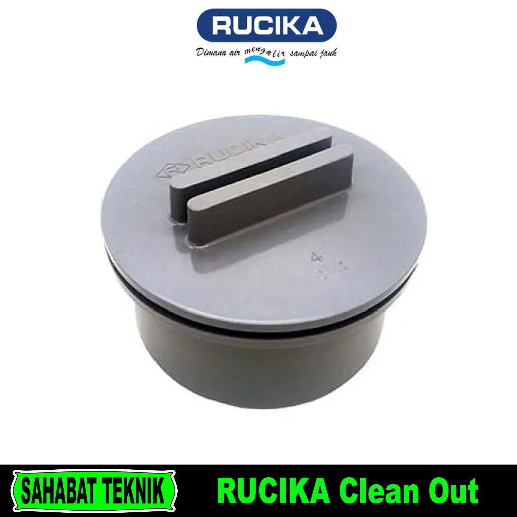 RUCIKA Clean Out 3 inch Type D / CO / Dop / Cap PVC 3" inch Type D