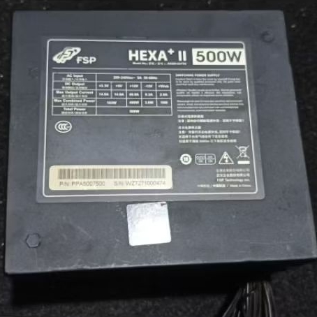 PSU Komputer FSP HEXA II 500 watt 80 plus