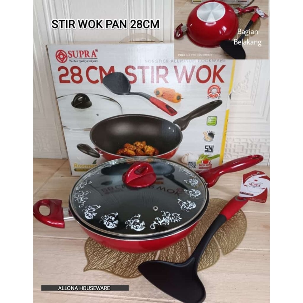 TEFLON / STIR WOK PAN ROSEMART SUPRA