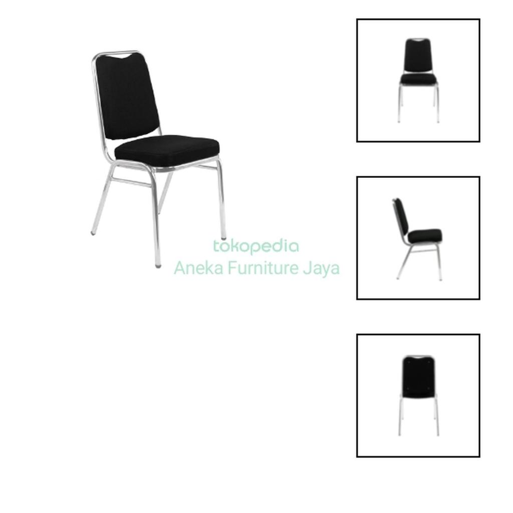 kursi susun hitam merk polaris