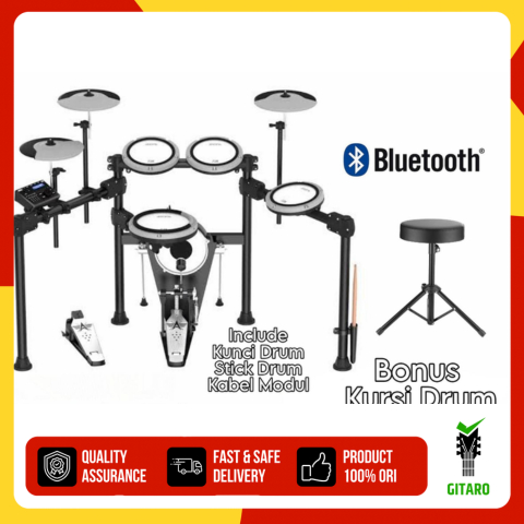 New Drum Aroma TDX-23 II TDX23 II Drum Elektrik Kit w/ Bluetooth Ori