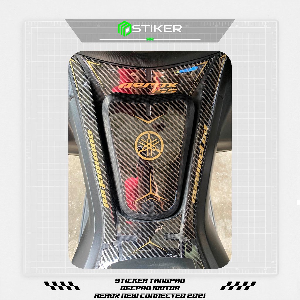 Stiker Tangpad AEROX 155  / Tankpad AEROX CONNECTED TAHUN 2020-2021 / Protector Pad AEROX / Deckpad 