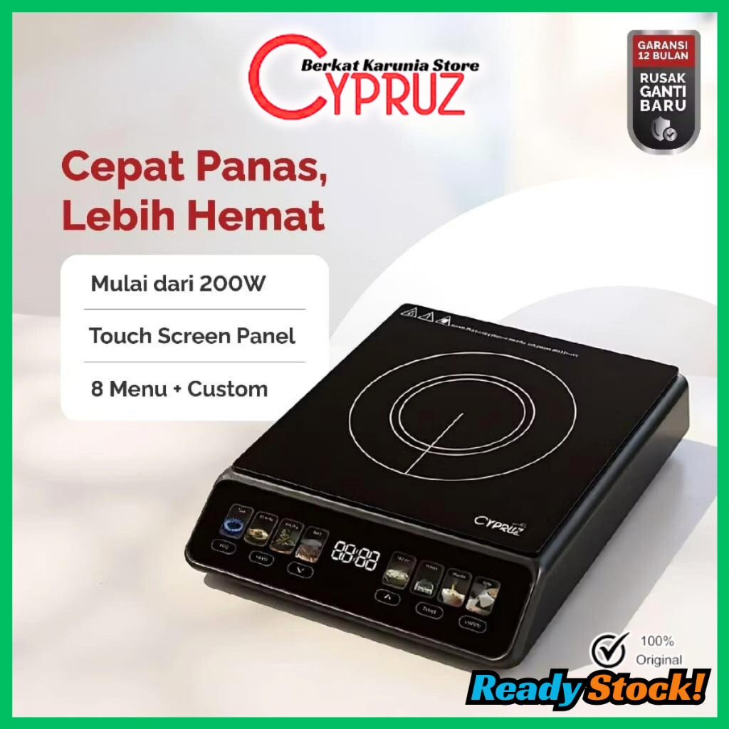 Cypruz Kompor Listrik Induksi Digital Hemat Listrik