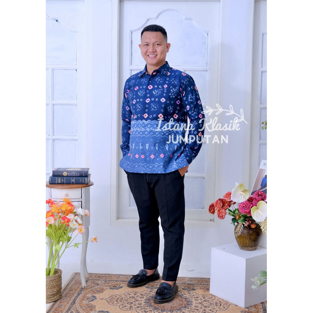 KEMEJA JUMPUTAN PALEMBANG MOTIF KERAK MUTUNG BAHAN DOLBY POLA KEMEJA SLIMFIT KEMEJA KERJA KEMEJA JUM