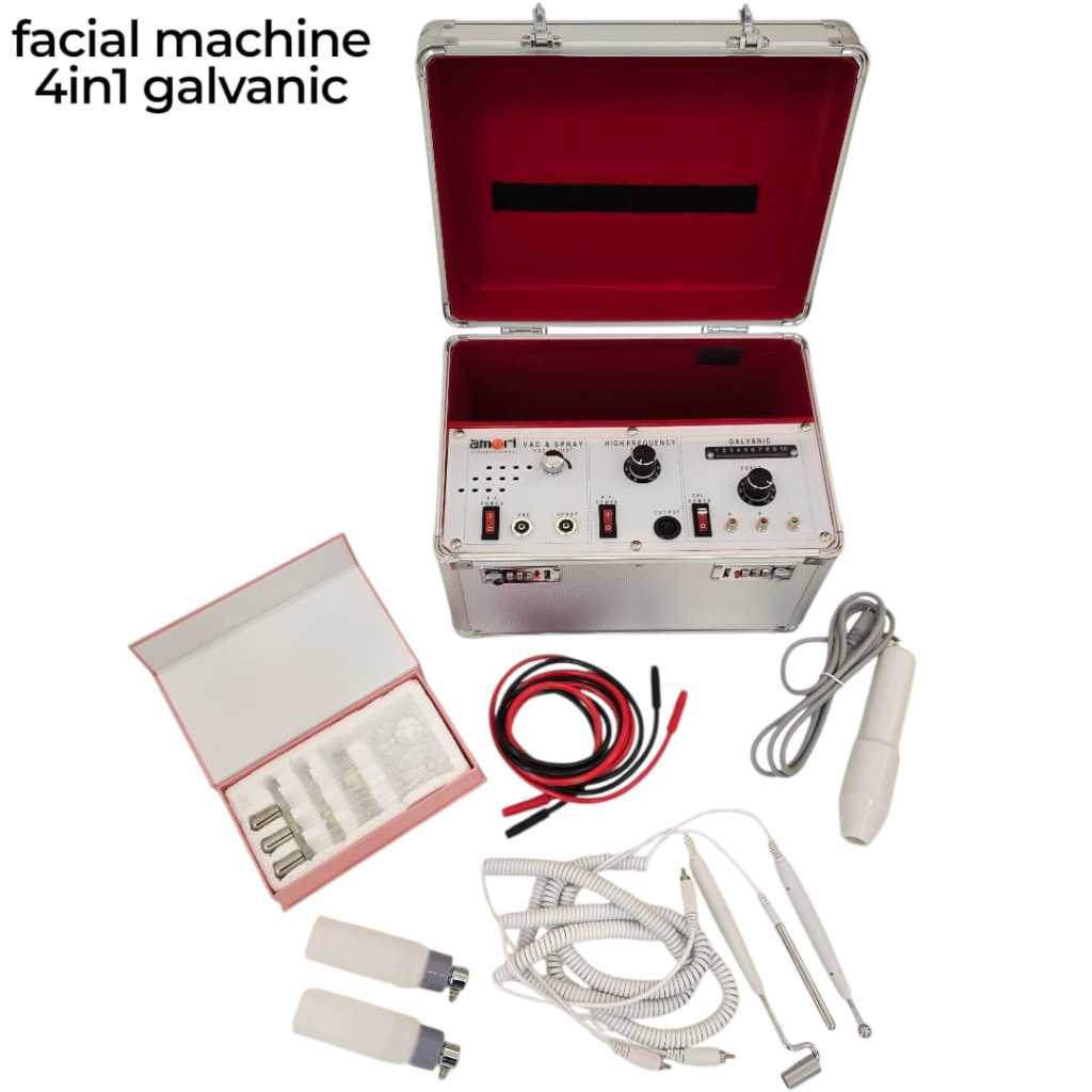 Facial machine 4in1 Amori/Mesin Facial 4in1 /Galvanik/HF/Vacum/Spray /JJ