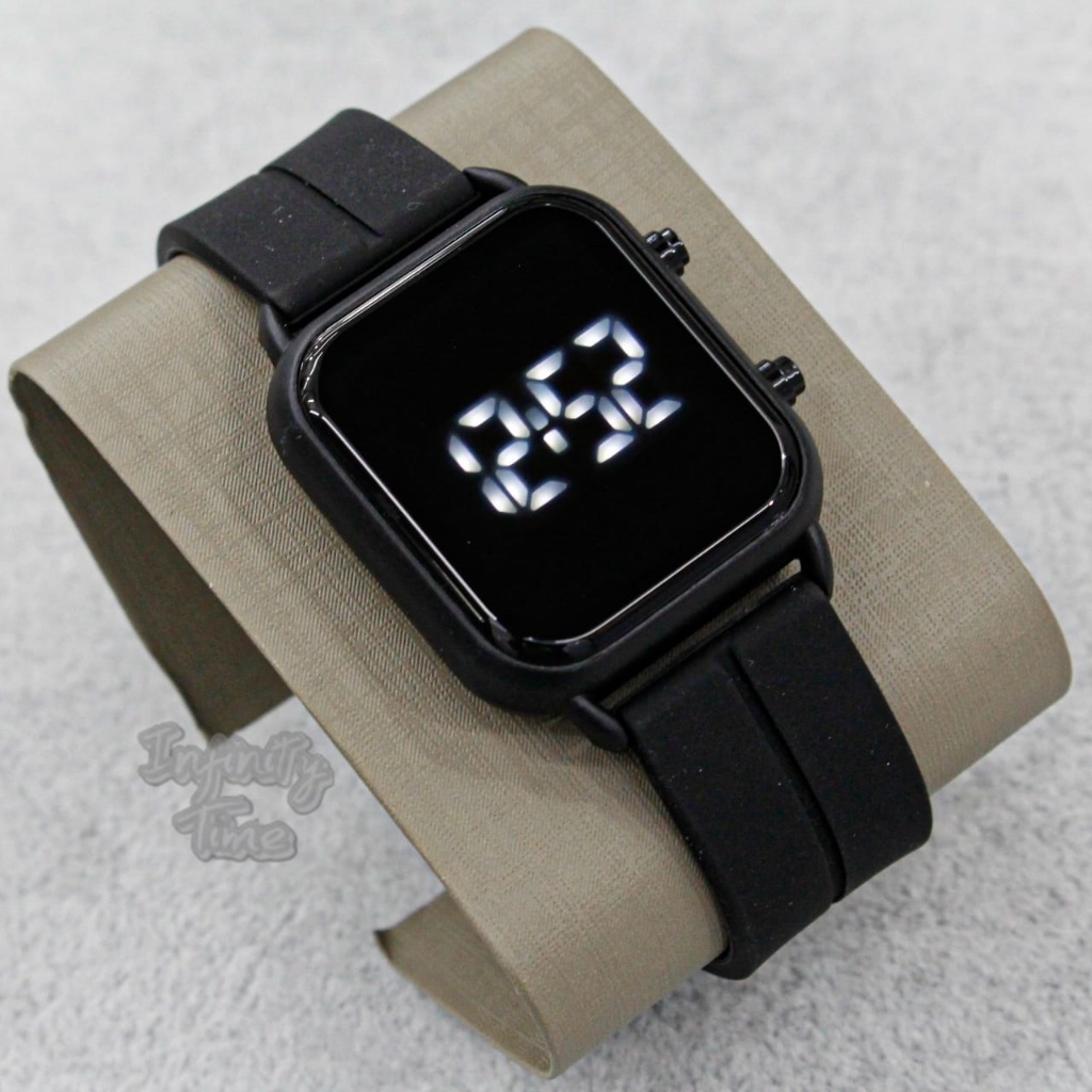 Jam Tangan LED Watch JSS4043 Digital Strap Silicone Magnetic Folding Buckle