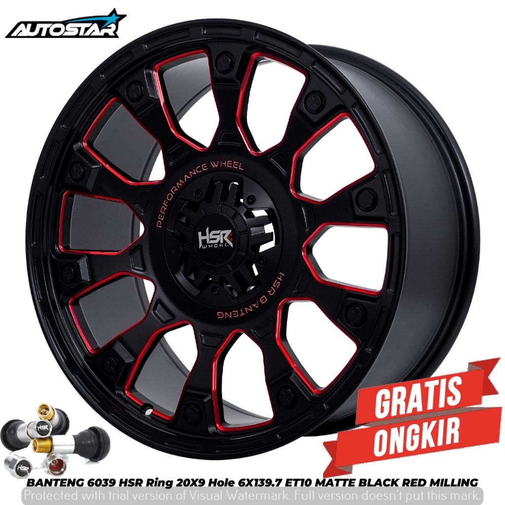 VELG MOBIL HSR BANTENG R20 VELG OFFROAD UNTUK PAJERO FORTUNER FORD RANGGER FORD WILDTRAK GAHAR