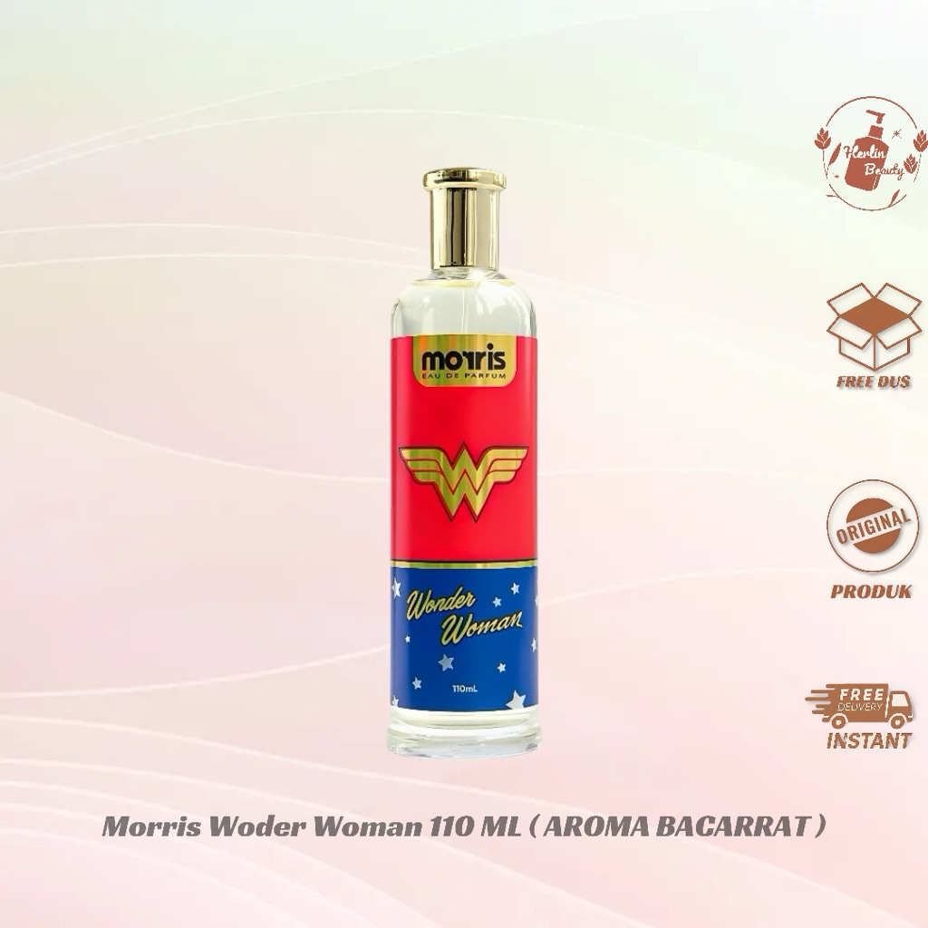 Morris Eau De Parfum Wonder Woman 110 ml , Wangi Baccarat