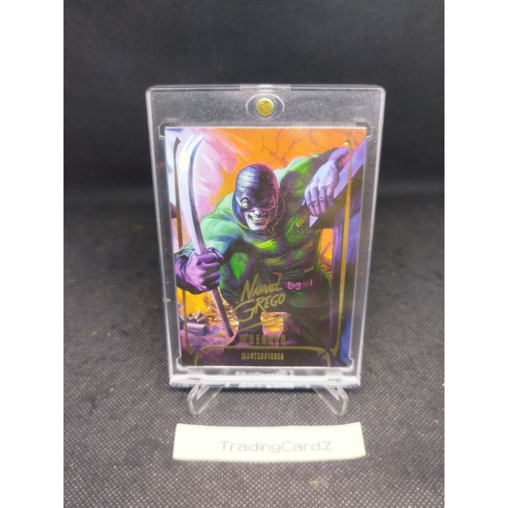 (Kartu Tebal -/+100pt) Trading Card 2022 Skybox Marvel Masterpieces Gold Signature Series Wrecker #2
