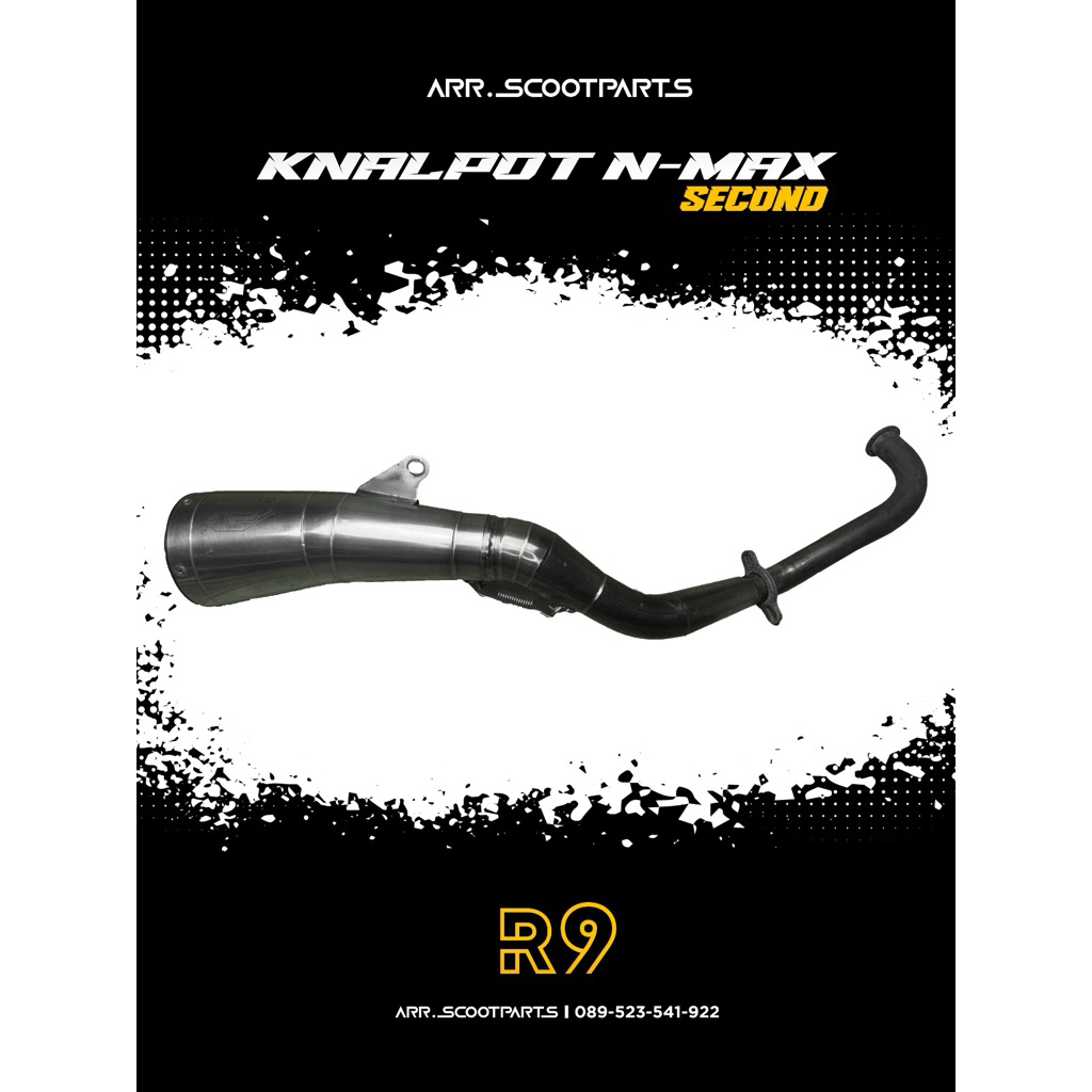 Second R9 knalpot racing R9 Nmax PCX Aerox Vario 150 2018