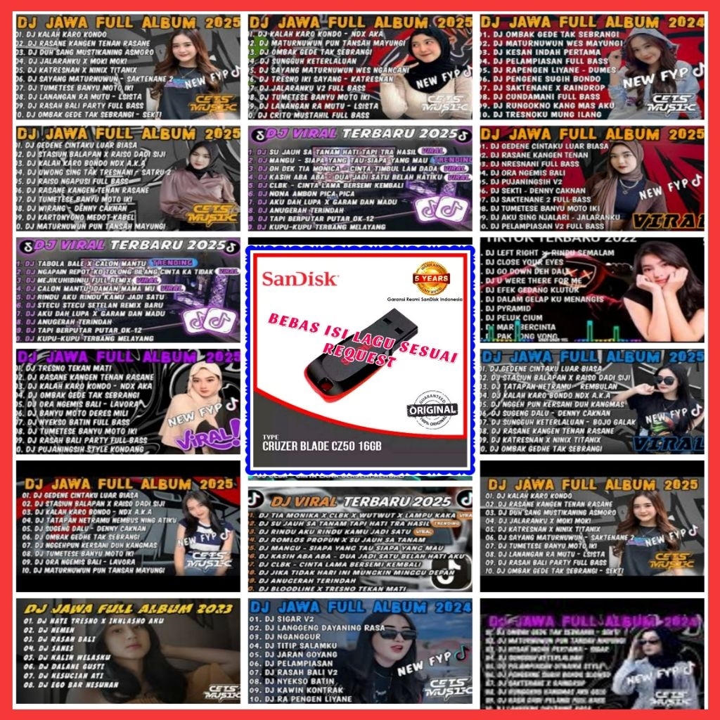 USB MOBIL LAGU DJ BREAKBEAT MIXTAPE TERBARU - USB MP3 LAGU DJ - USB BISA BUAT DI MOBIL