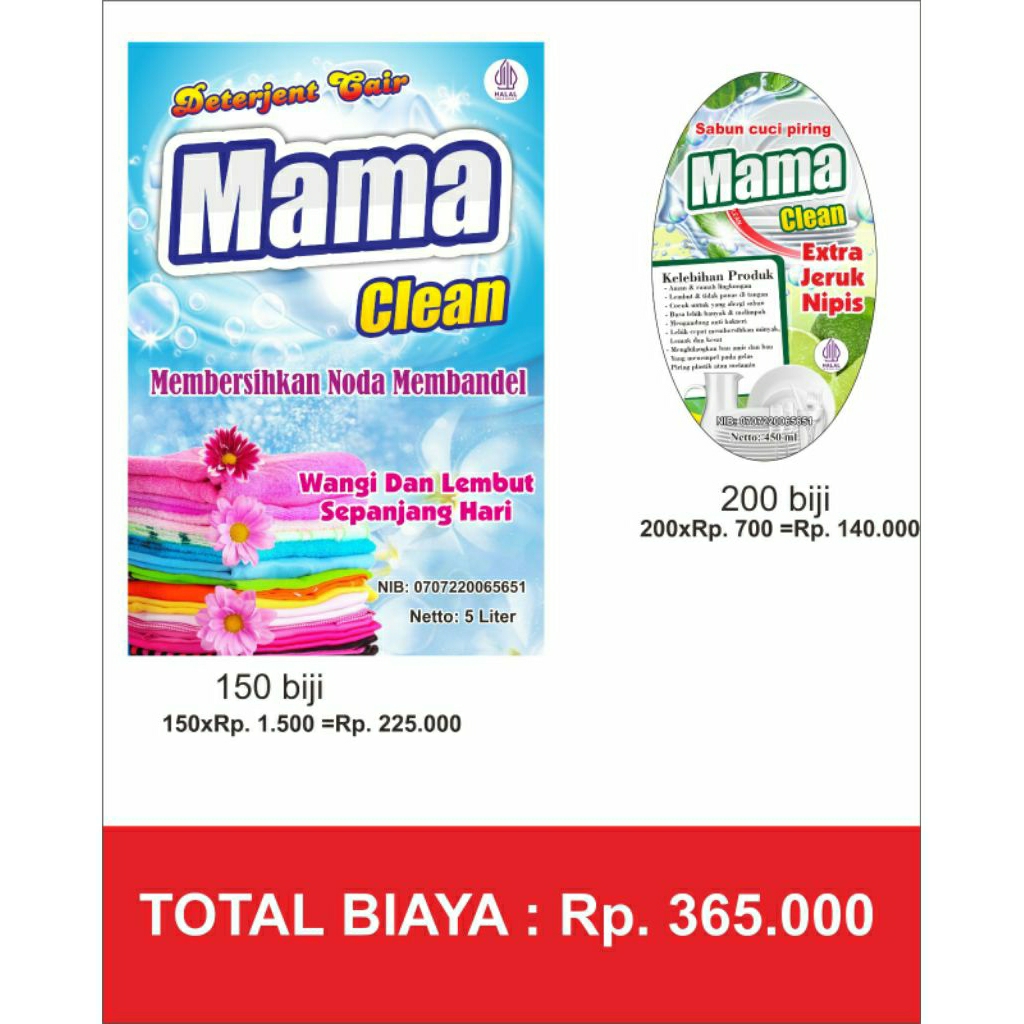 STIKER CROMO LABEL SABUN CUCI PIRING