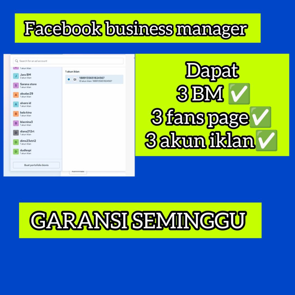 3 Akun BM Facebook