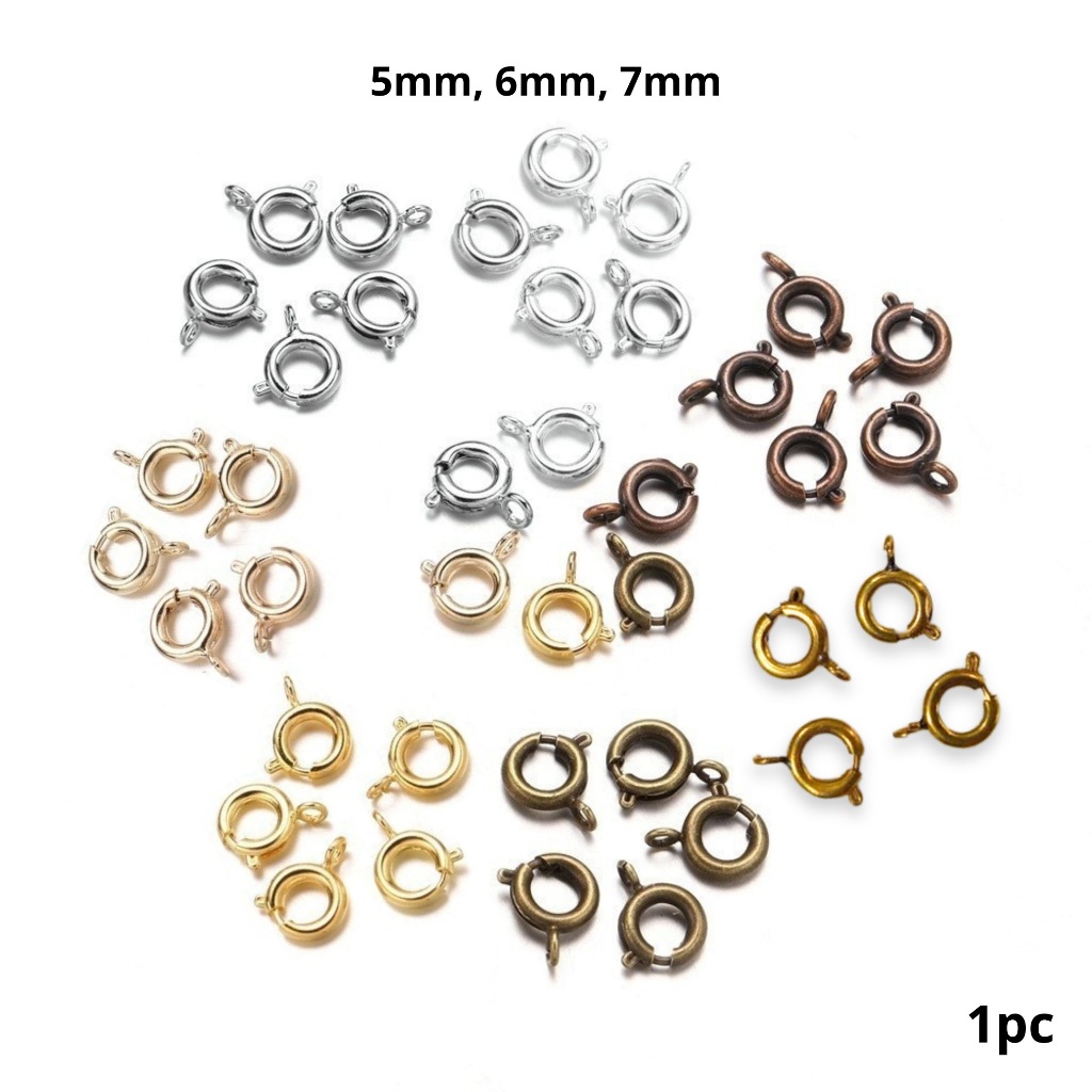 Kaitan Kalung/ Kaitan Gelang Model Bulat, Harga/1Pc