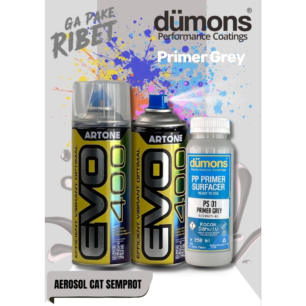 PP PRIMER SURFACER Aerosol (Artone EVO 400) Primer Grey
