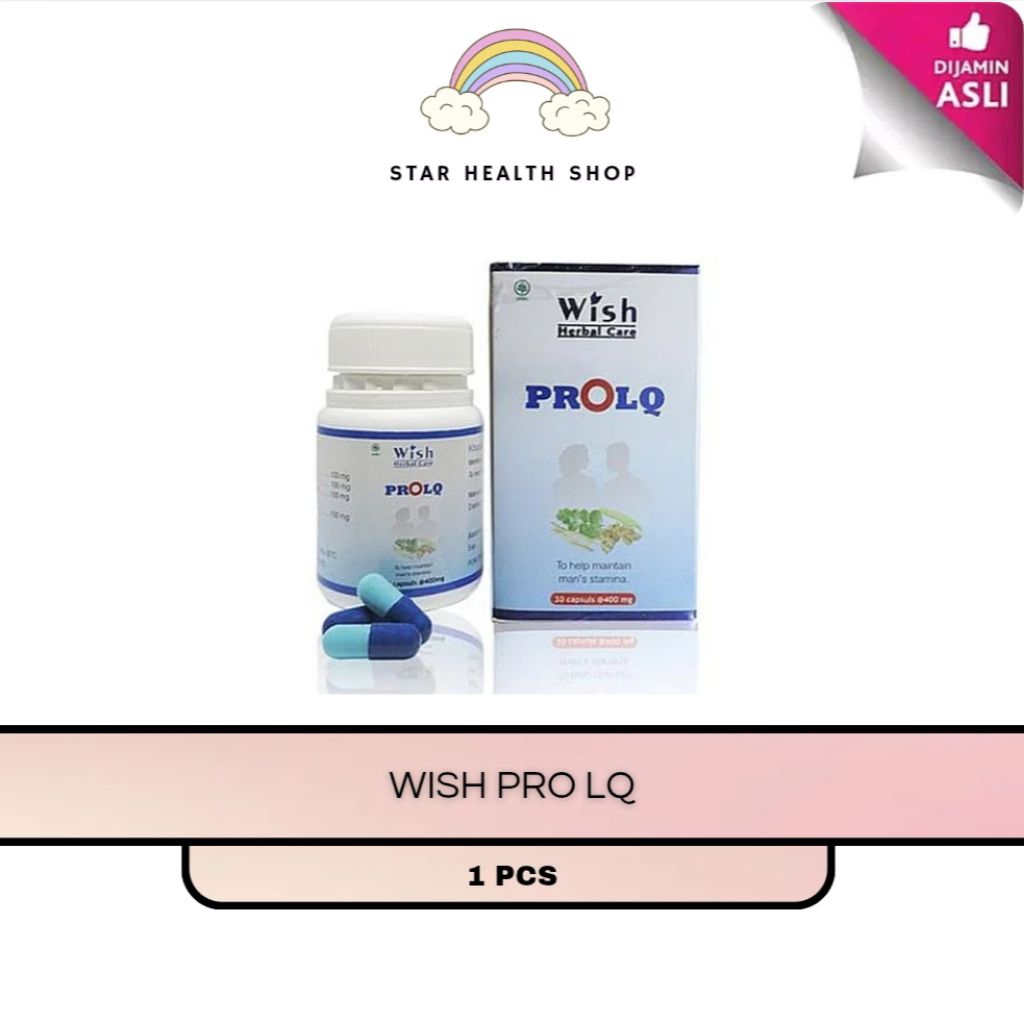 Wish ProLq Obat Stamina Pria Dewasa Asli Original PRO LQ BPOM - 30 Caps
