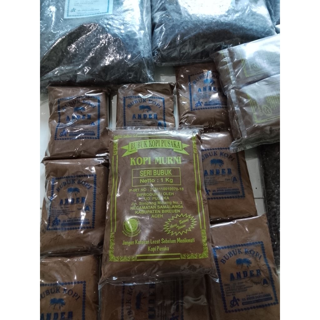 Bubuk kopi halus Murni Pusaka Aceh 1kg