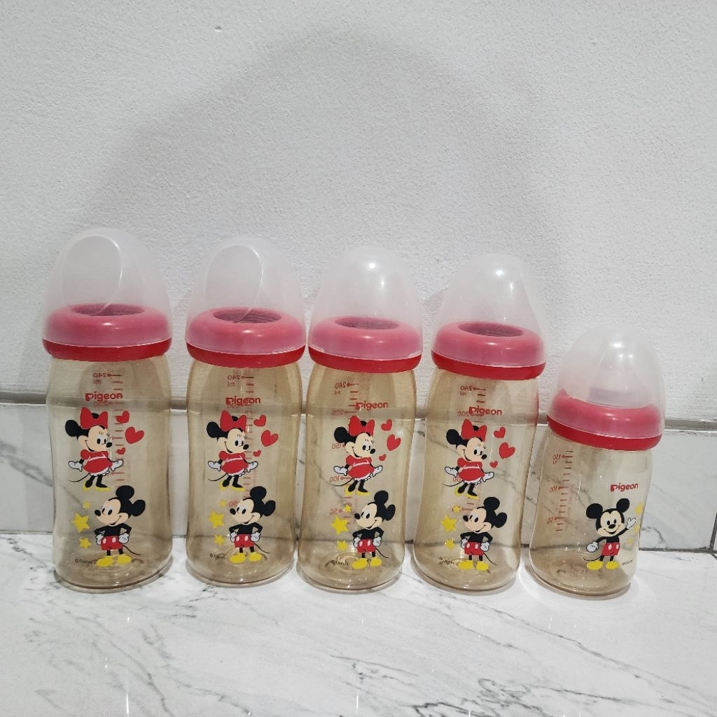 preloved pigeon ppsu mickey botol susu original 100%