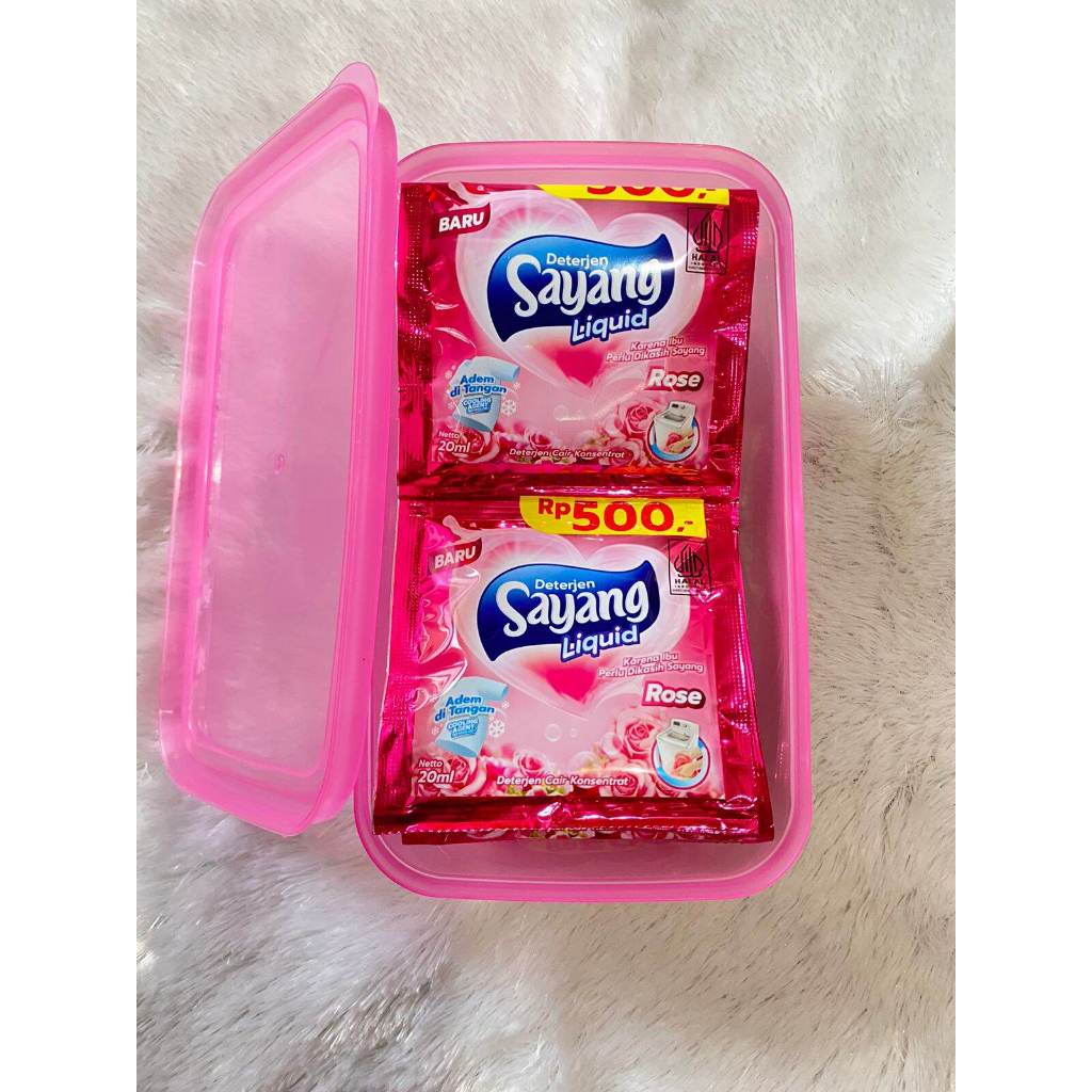 Sayang Liquid Detergent 24 Sachet Free Box - Sabun Sayang Liquid 20mlx24 sachet