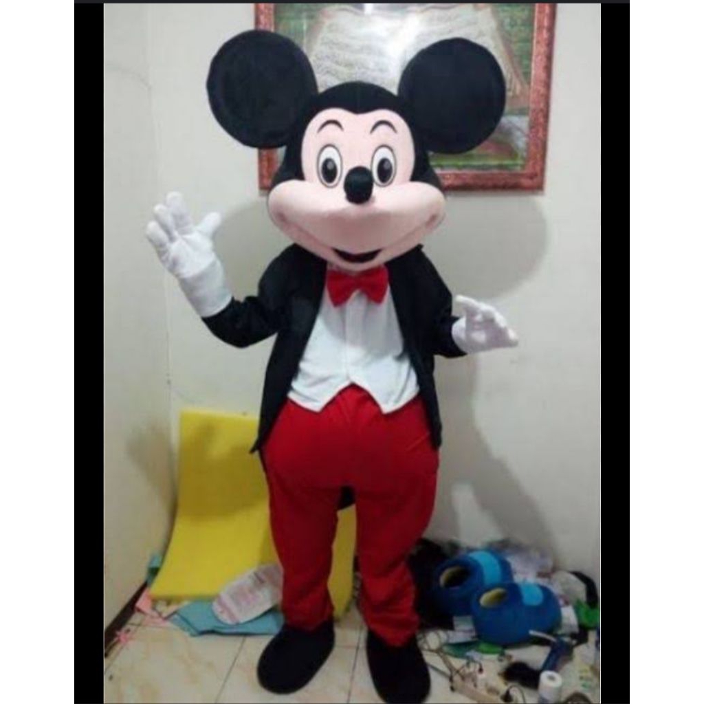 Kostum badut mickey mouse