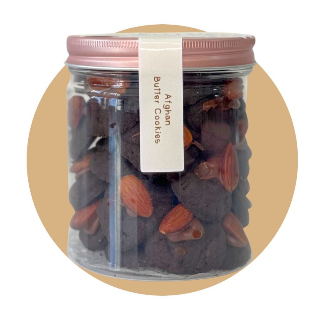 KUE KERING LEBARAN AFGHAN COOKIES - AFGHAN NUTELLA ALMOND BUTTER COOKIES / KUE KERING ALMOND NUTELLA