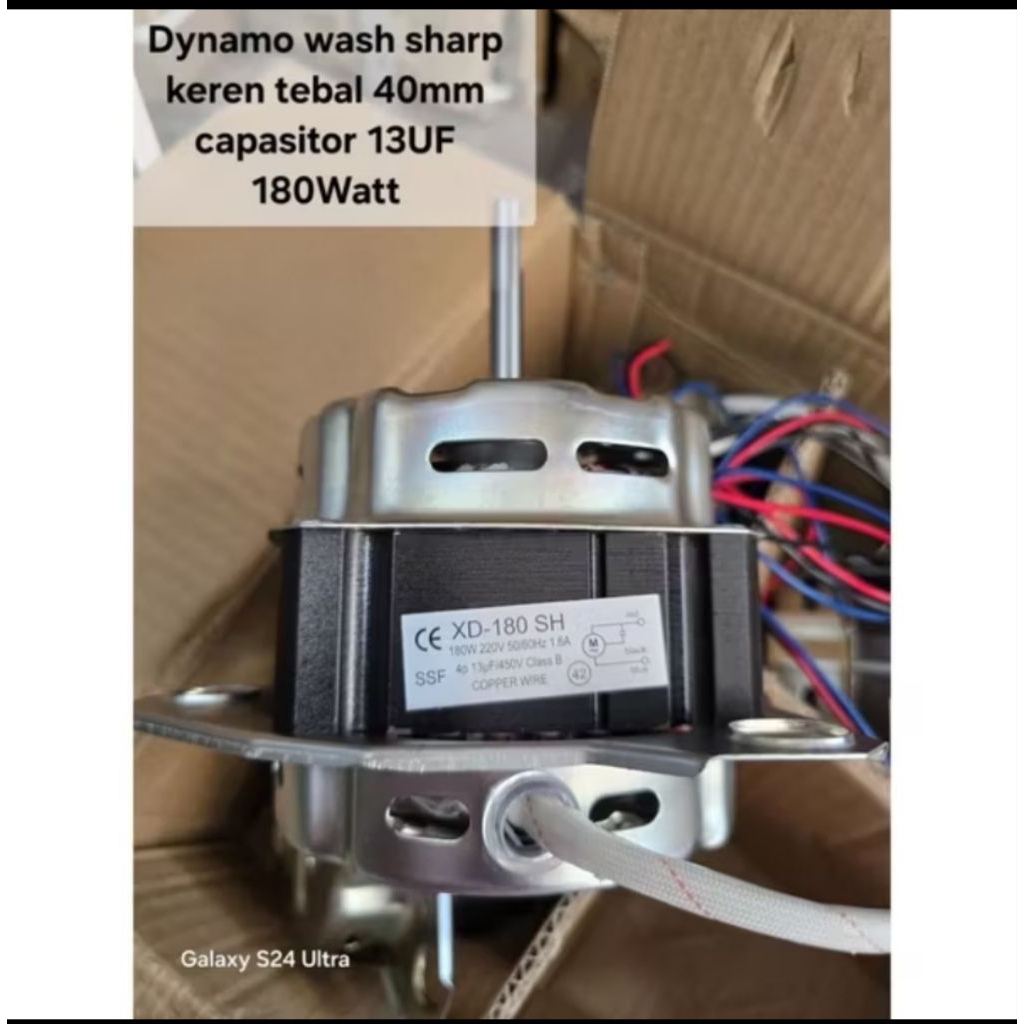 dinamo pencuci mesin cuci sharp polytron 180watt kapasitas 14kg