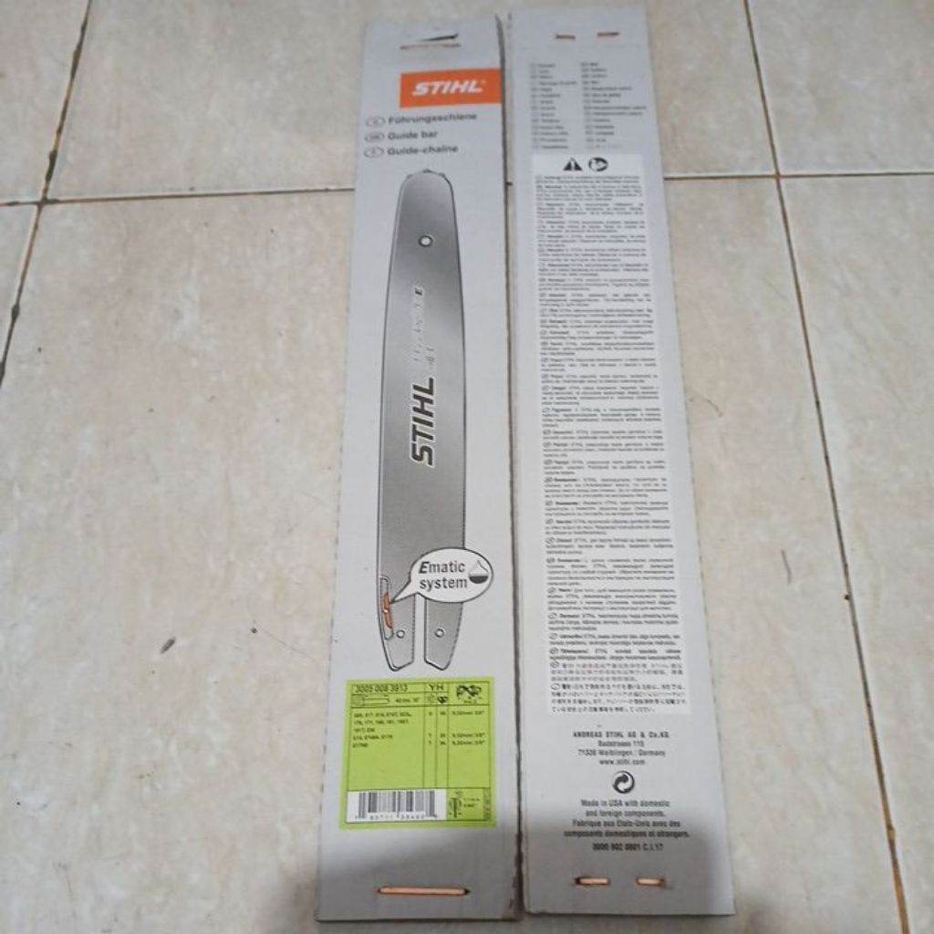 Guide Bar Laser Baja Chainsaw 16 inch  MS180 Stihl