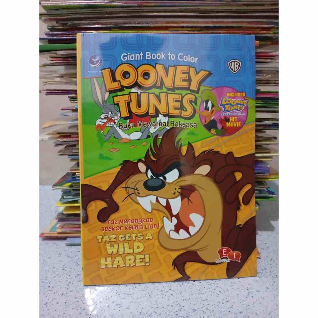BUKU GIANT BOOK TO COLOR LOONEY TUNES BUKU MEWARNAI RAKSASA