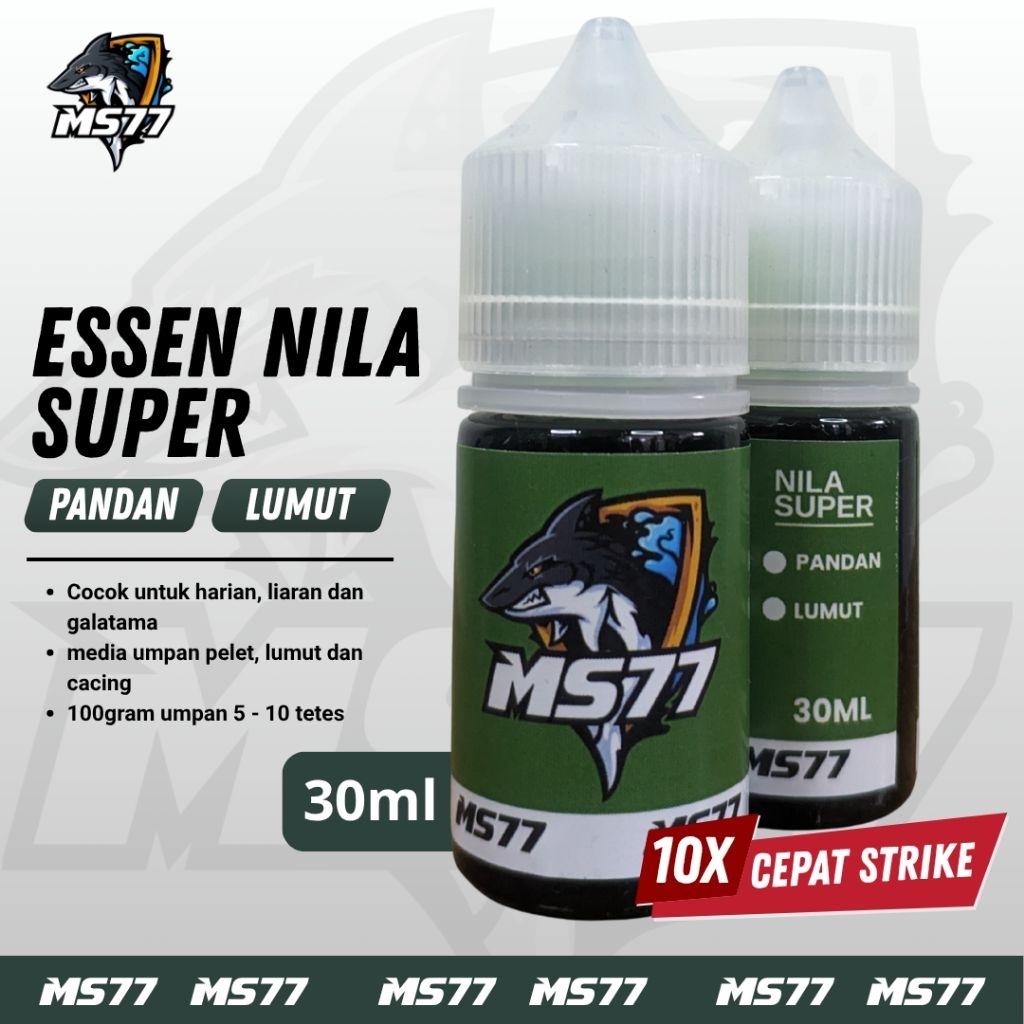 Essen ikan Nila super gacor, harian, liaran, galatama aroma pandan lumut