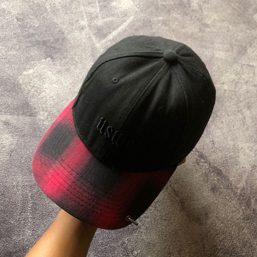 Cap URBAN SWAGGER Second One Size Fit All,Model Dancer K*OREA,Topi tindik second topi tartan second 