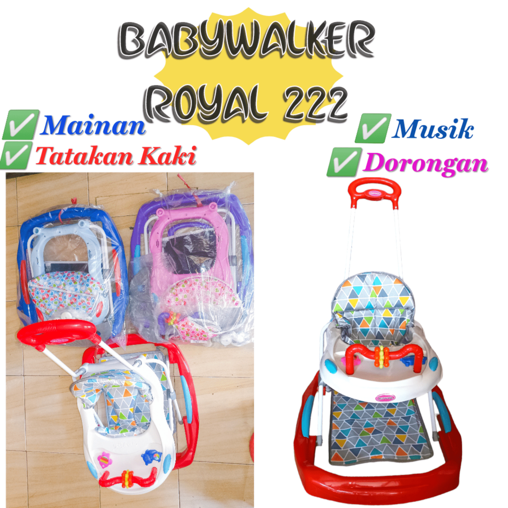 BABY WALKER ROYAL RY 222 / ALAT BELAJAR JALAN ANAK MURAH / BABY WALKER MURAH / BABY WALKER GROSIR MU