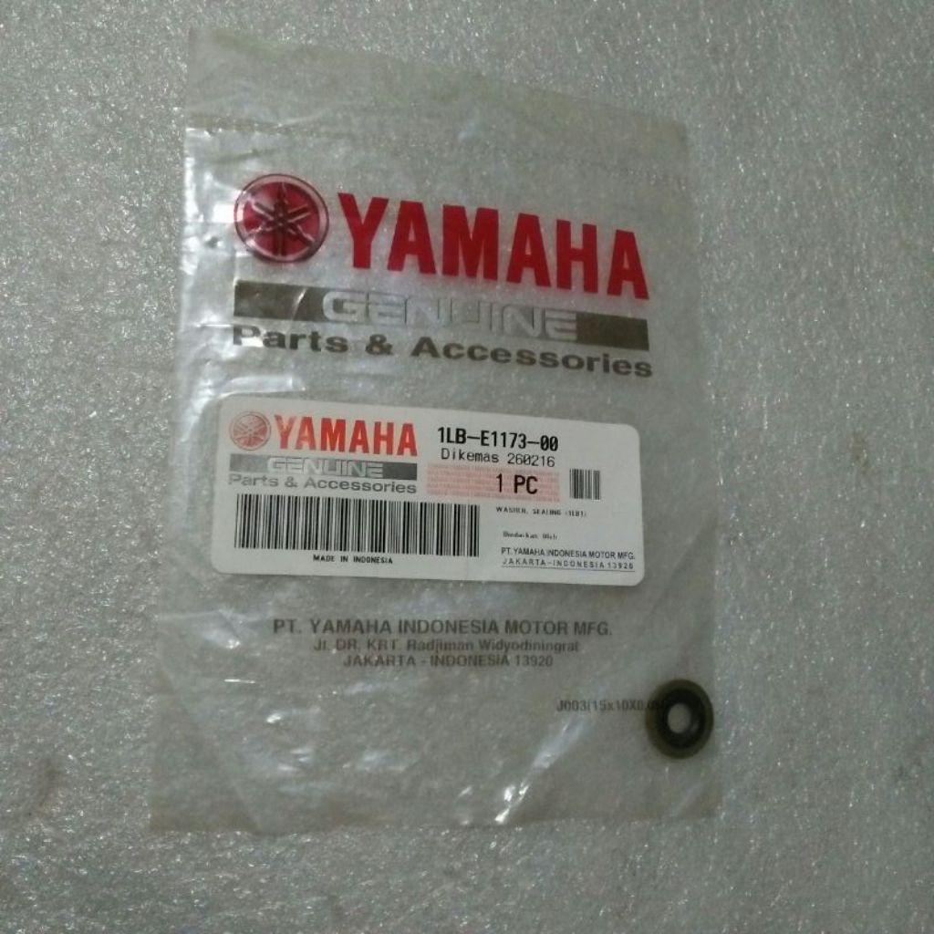 1LB-E1173-00 original YGP Yamaha genuine part NOS washer sparkling seal sil o ring baut cover tutup 