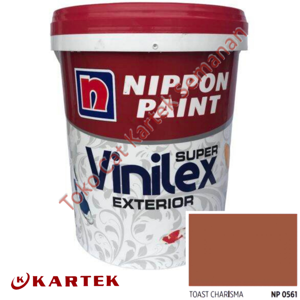 Nippon Paint Vinilex Super Exterior TOAST CHARISMA NP 0561 Cat Tembok Luar Ruangan Weathershield 5 K