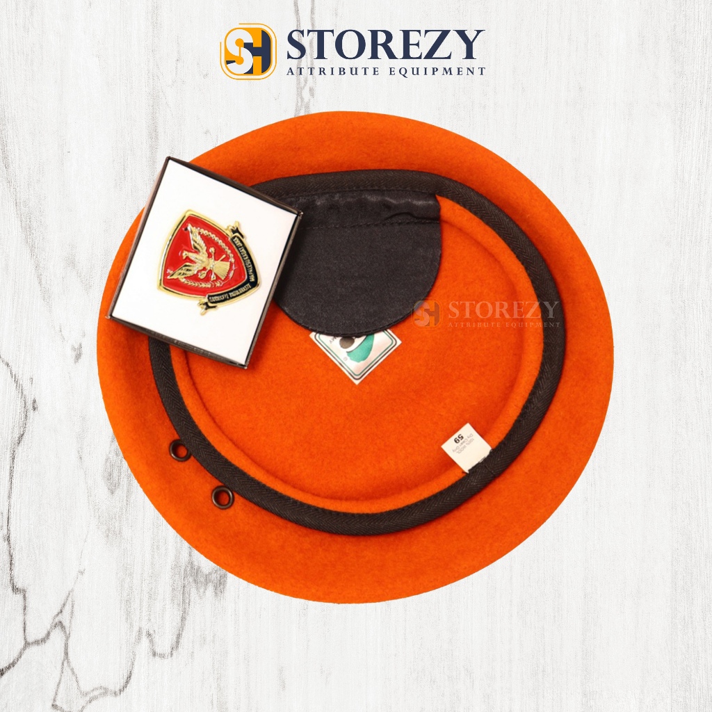 Baret Kopasgat Kacamata Emblem Terbaru Premium