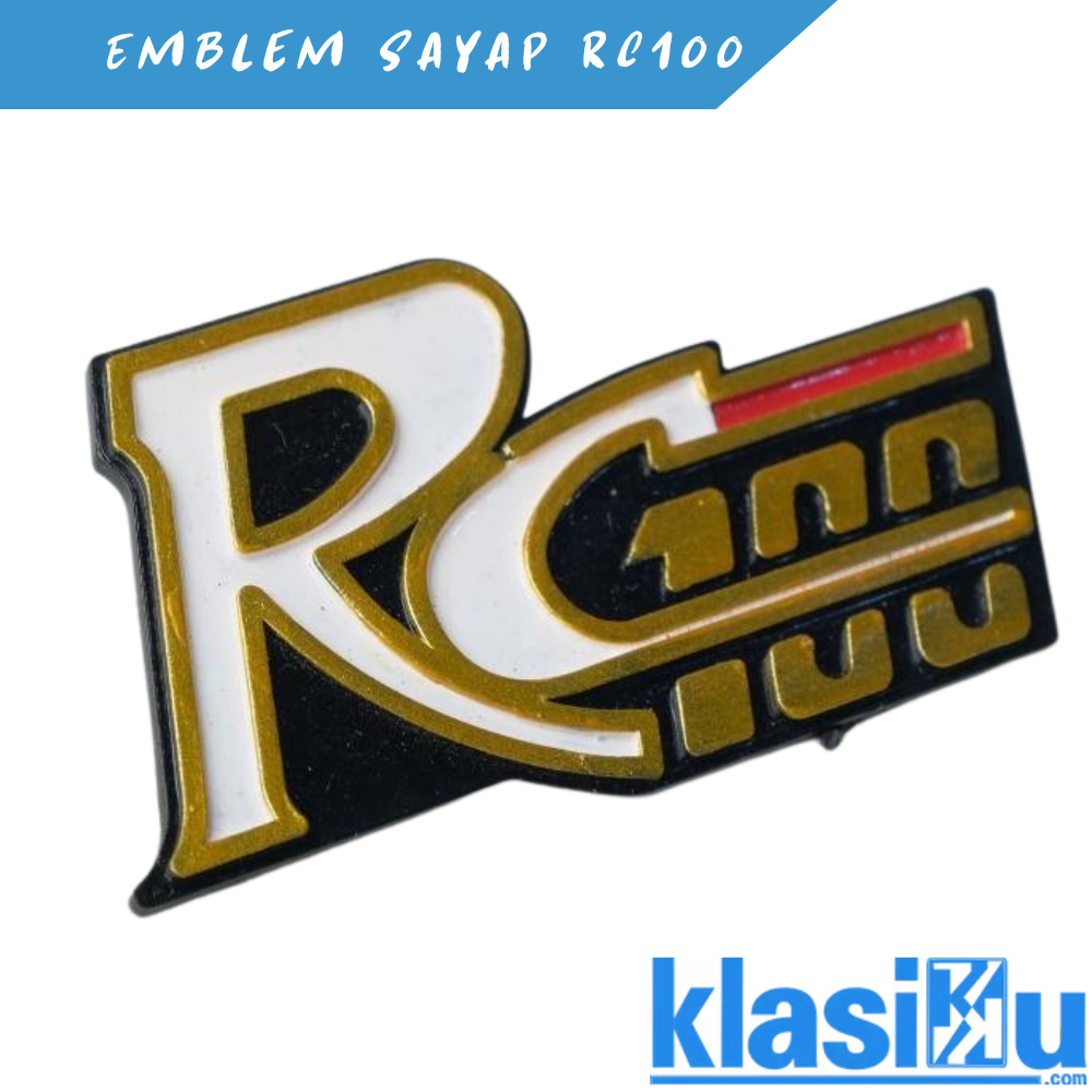 Emblem Logo Sayap Dek Suzuki RC100 RC 100 Bravo