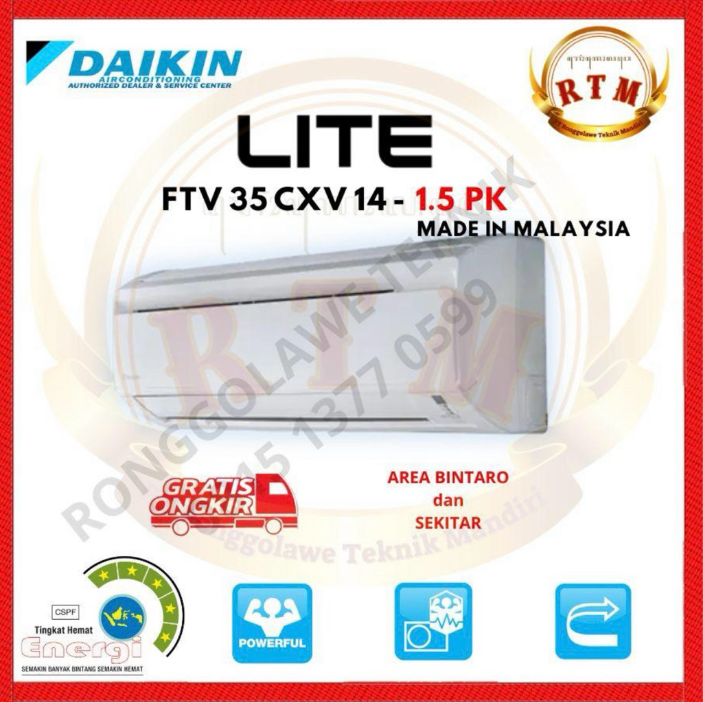 AC DAIKIN LITE MALAYSIA 1,5PK STV35CXV14