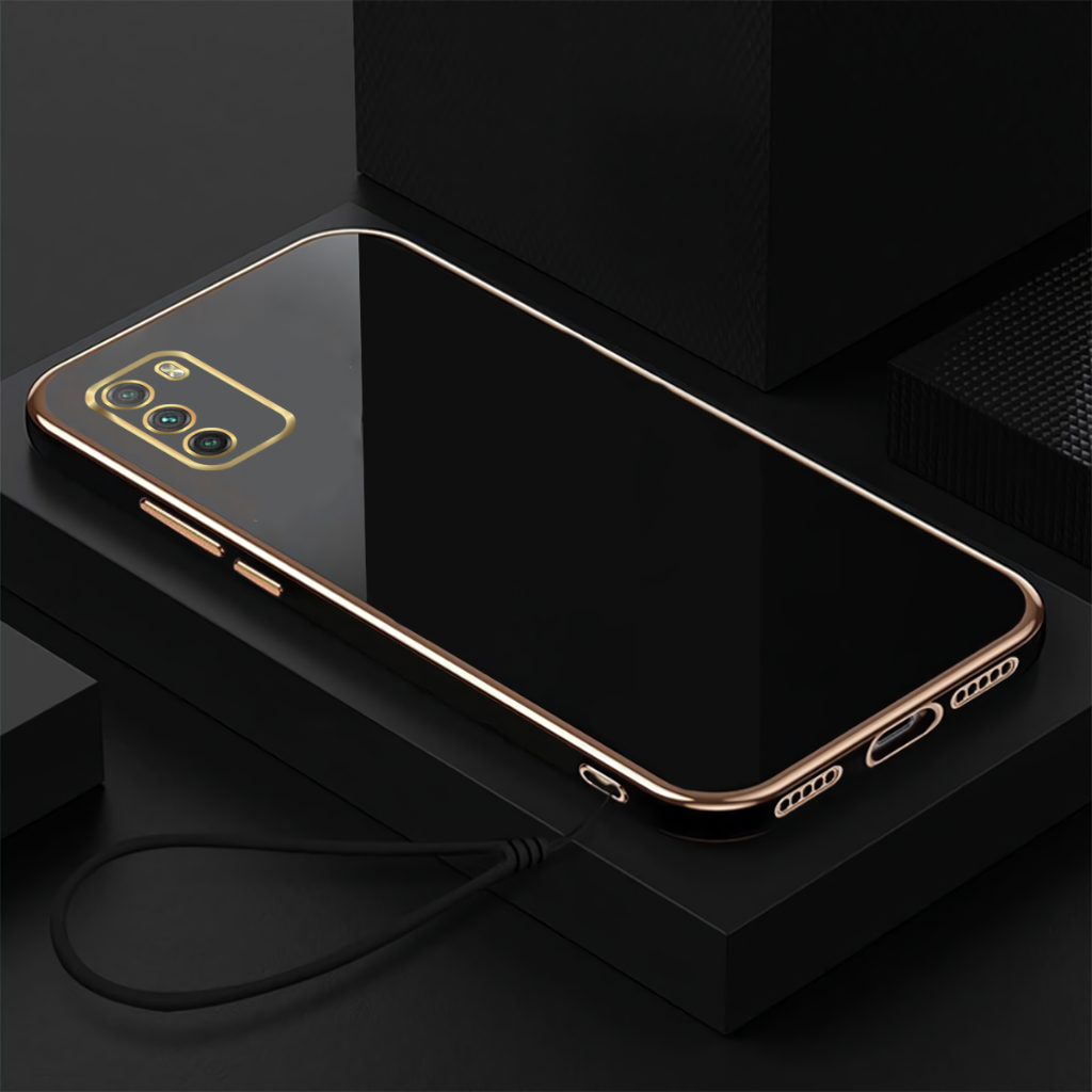 Softcase Poco M3 Case Luxury Plating Premium Casing