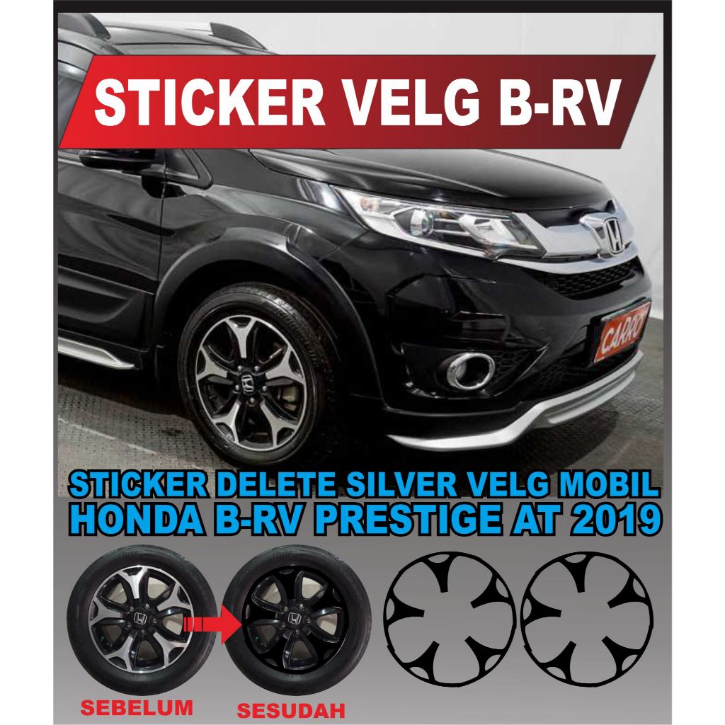 STICKER VELG MOBIL, DELETE SILVER VELG MOBIL, STICKER  VELG MOBIL BRV 2019