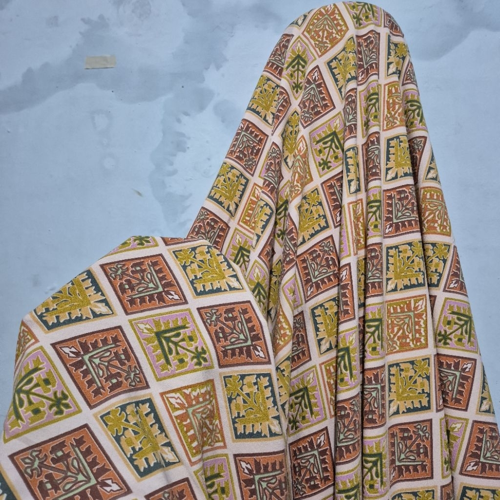 Kain Arabian Crepe Premium Motif - Kain Arabian Crepe Motif - Harga Tertera 0,5 Meter