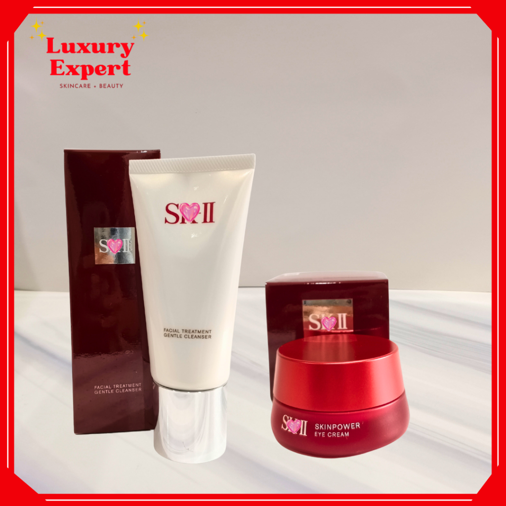 SKII SK-II SK2 Cleanser 120gr + Skinpower Eye Cream 15gr - PAKET FULL SIZE