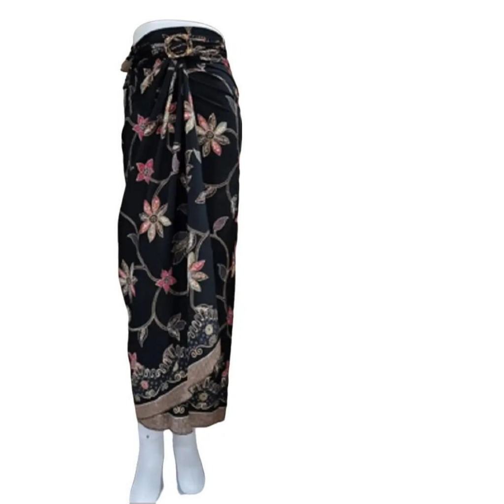 Rok Batik Wanita Kain Lilit Bahan Semi Sutra Silky Motif 25