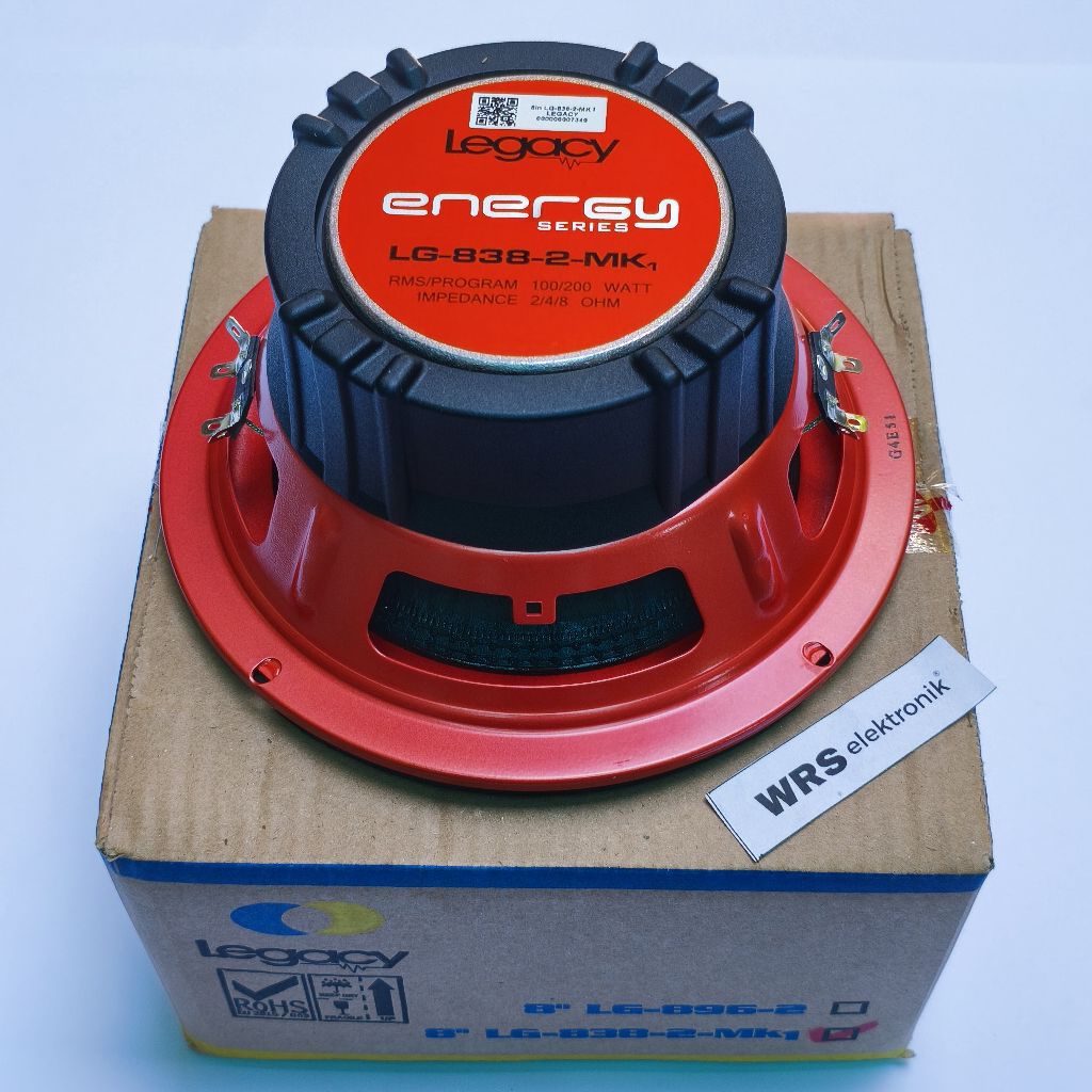 Speaker spiker 8" inch LEGACY LG-838subwoofer 2/4/8ohm 100/200watt