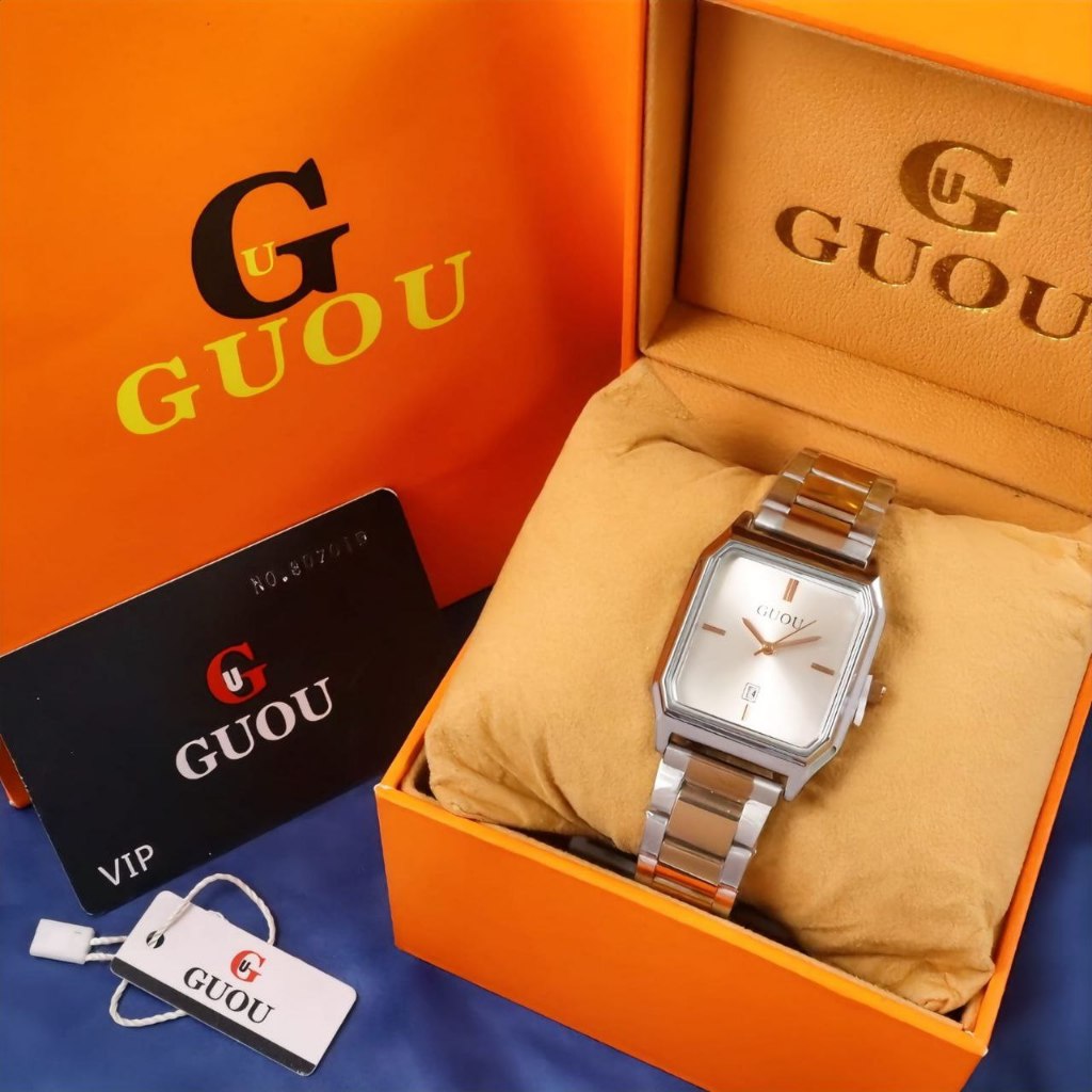 Jam Tangan Original Guou 6352 38mm Tanggal Aktif Watch / Watches Sale
