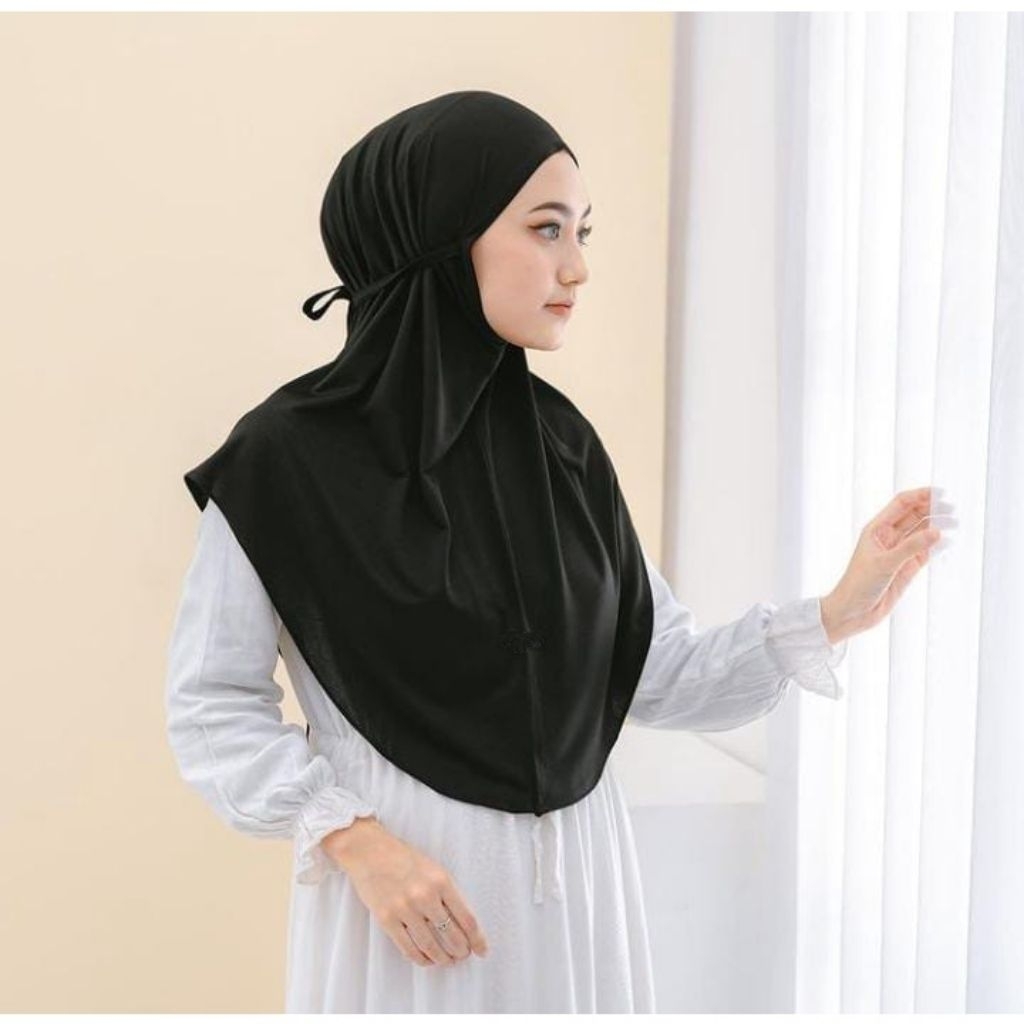 BERGO TALI JERSEY JILBAB INSTAN NON PET HIJAB TALI JERSEY PREMIUM