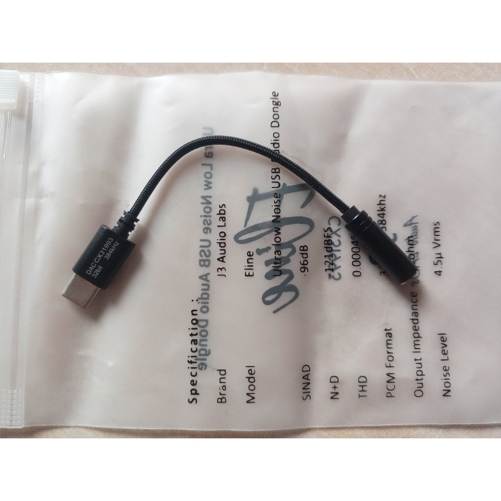 J3 Labs Eline DAC - Type C to Jack 3.5mm