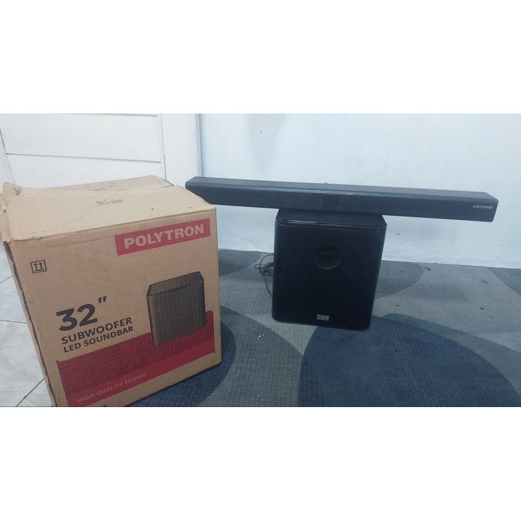 SUBWOOFER PASIF POLYTRON - SOUNDBAR PASIF POLYTRON 32INCH - 43INCH