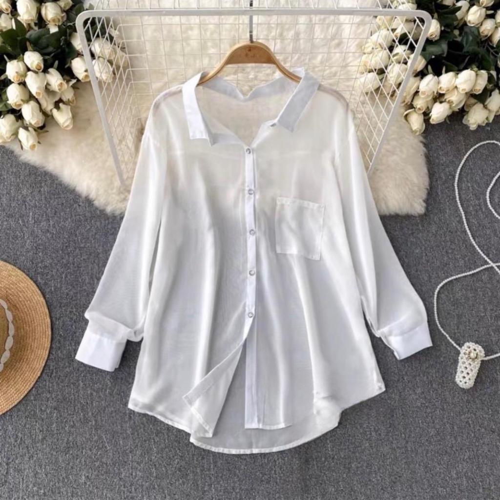 SL009 Baju tidur sexy kemeja transparan wanita