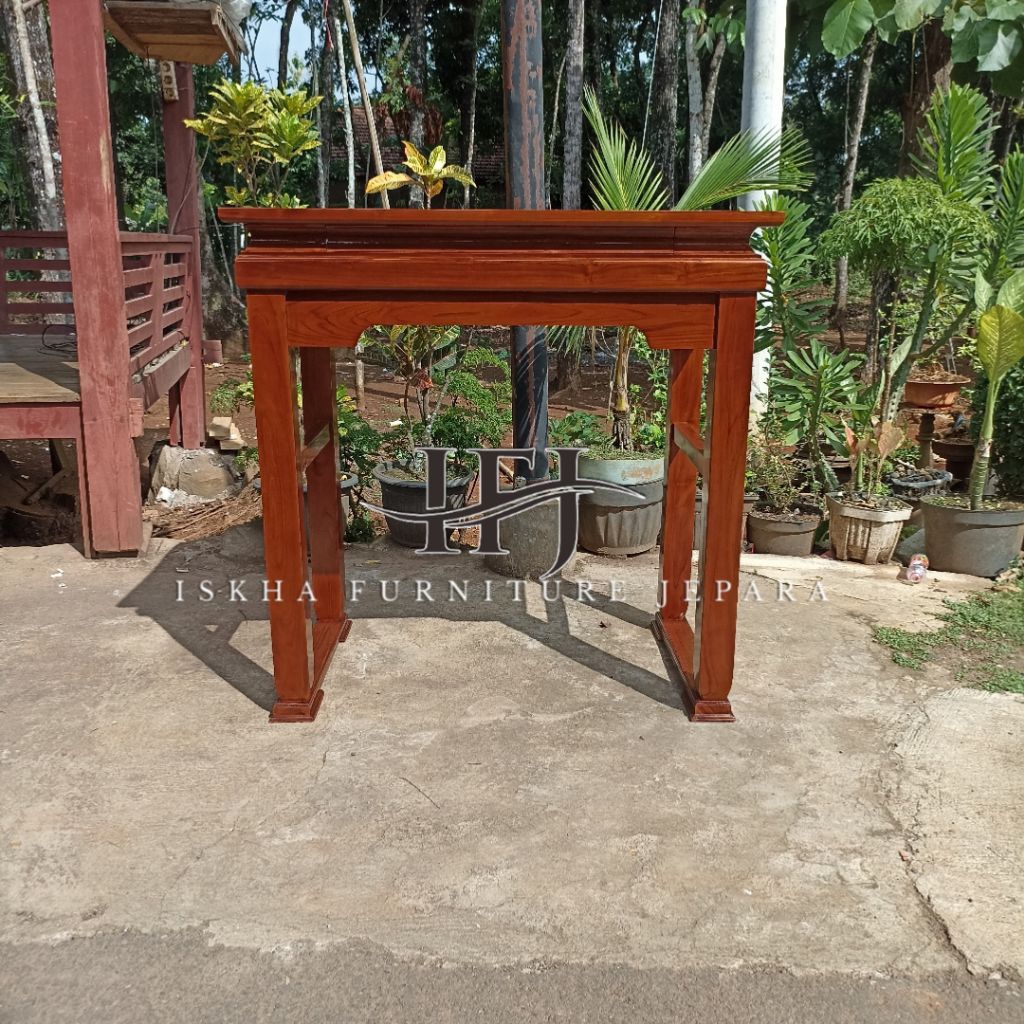 MEJA ALTAR JATI_MEJA SEMBAYANG MINIMALIS