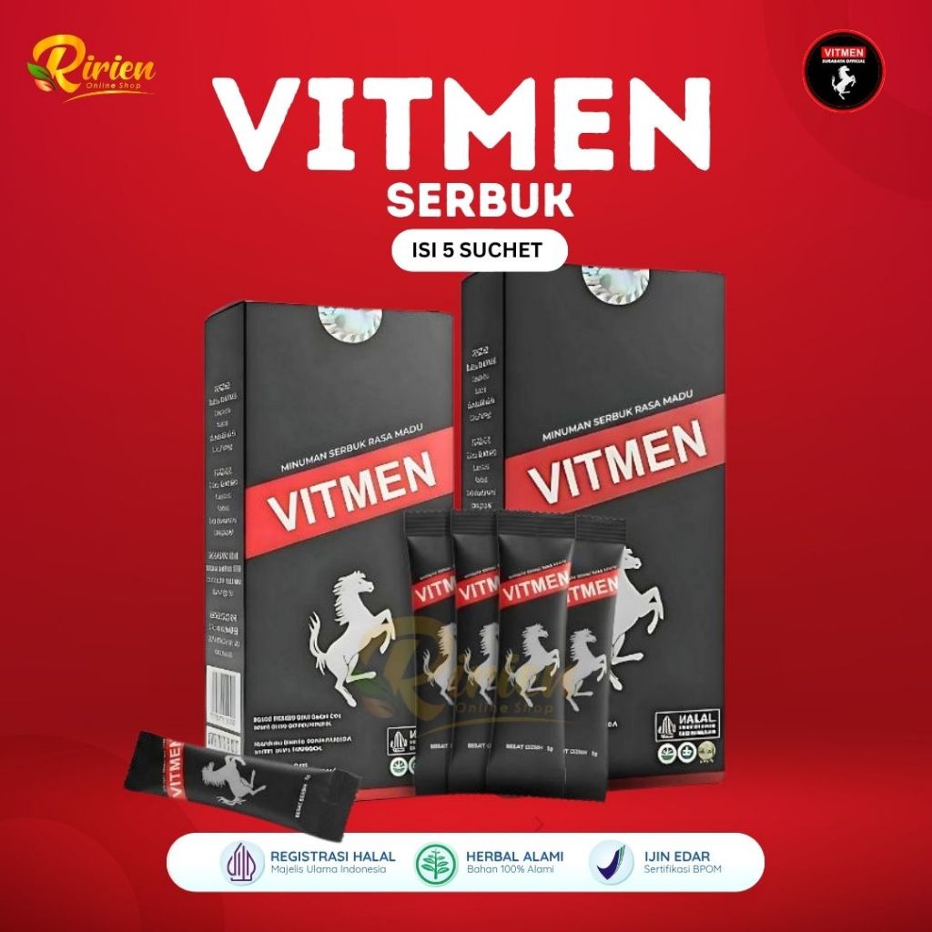 VITMEN Herbal Pria Original 100% Obat Serbuk Herbal Pria Care Surabaya