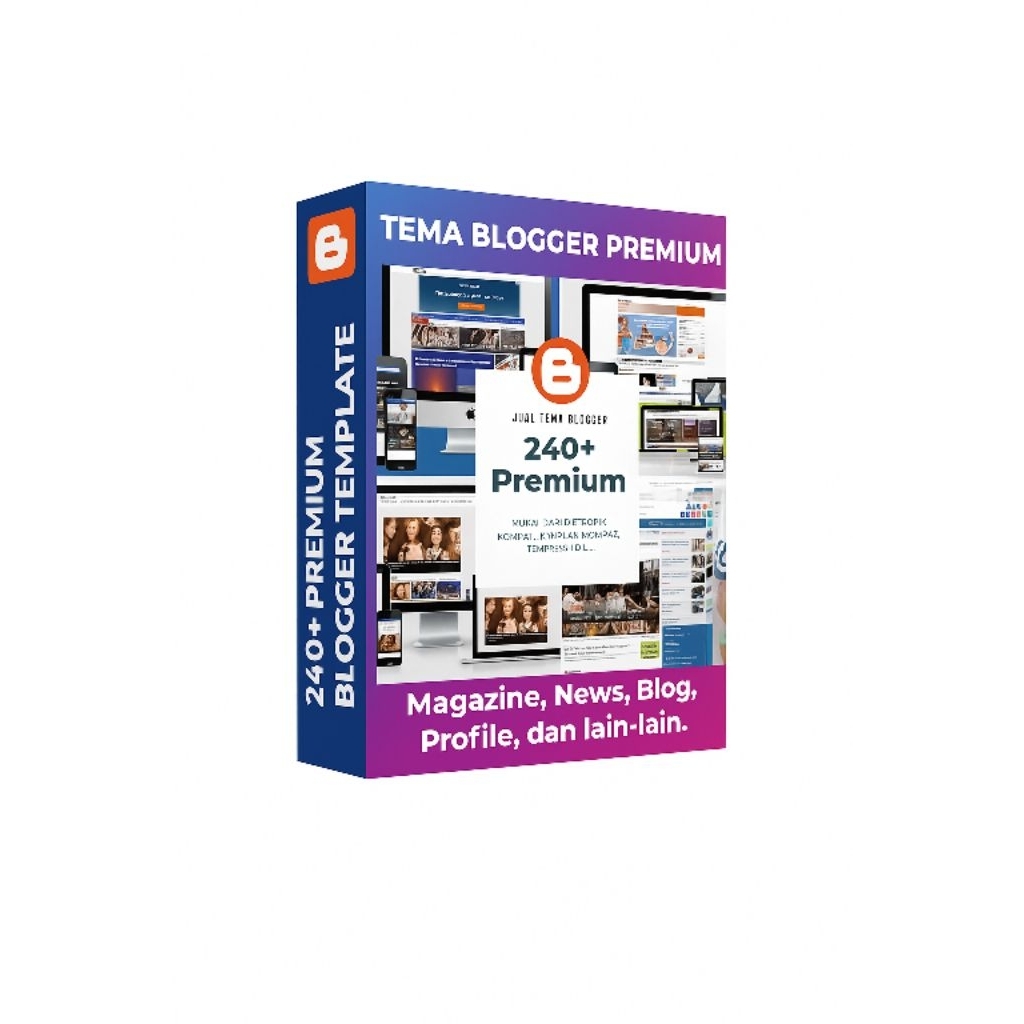 Tema Blogger Premium - Magazine/News Blog Template Responsif